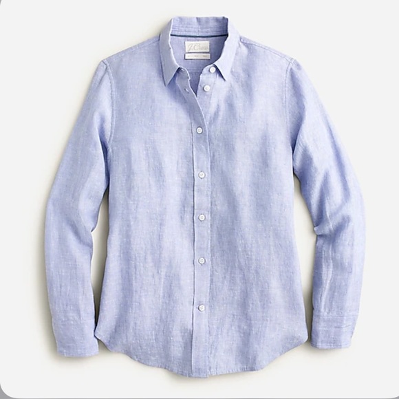 NWT JCREW Slim-fit Baird McNutt Irish linen shirt - Picture 3 of 5